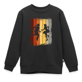 Samba - Kinder Premium Organic Sweatshirt - Schwarz - Vorne - AI Model Kid Female (0cm)