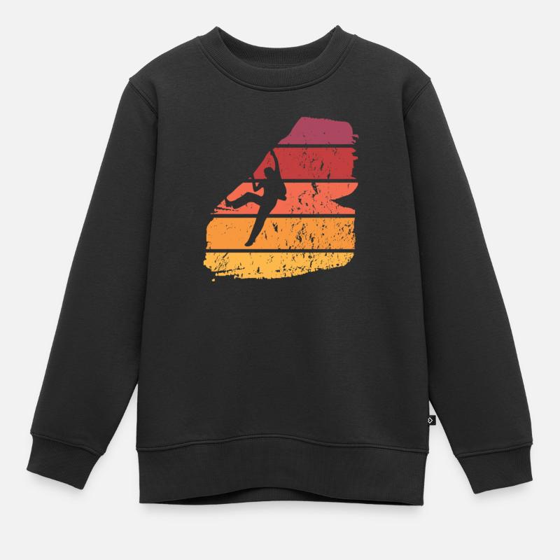 Escalade Escalade libre - Sweat Premium enfant bio - noir
