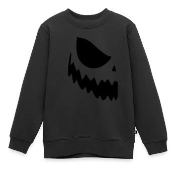 Tenue partenaire Halloween Pumpkin - Sweat Premium enfant bio - noir - Devant - AI Model Kid Female (0cm)