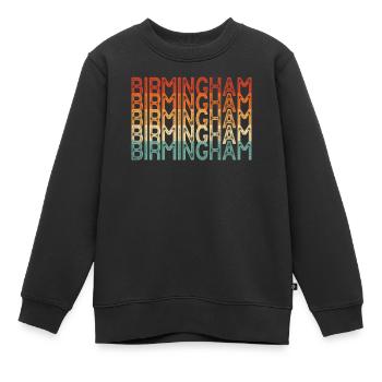 Birmingham, Alabama - Kinder Premium Organic Sweatshirt - Schwarz - Vorne - AI Model Kid Female (0cm)