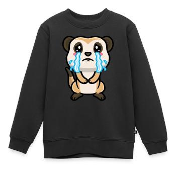 Erdmännchen Tierliebhaber Erdmännchenliebhaber - Kinder Premium Organic Sweatshirt - Schwarz - Vorne - AI Model Kid Female (0cm)