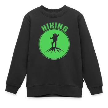 Alpinisme - Sweat Premium enfant bio - noir - Devant - AI Model Kid Female (0cm)