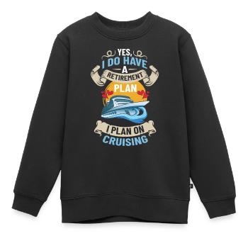 Croisière Croisière Croisière Croisière - Sweat Premium enfant bio - noir - Devant - AI Model Kid Female (0cm)