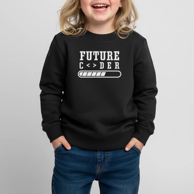 Zukünftiger Coder Programmierer Coding Code Kinder Premium Organic Sweatshirt