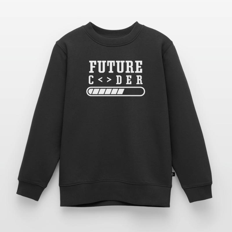 Zukünftiger Coder Programmierer Coding Code Kinder Premium Organic Sweatshirt