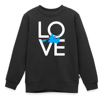 Kanu - Kinder Premium Organic Sweatshirt - Schwarz - Vorne - AI Model Kid Female (0cm)