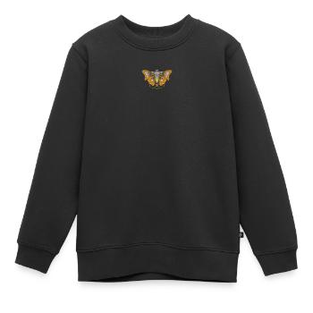 Cyborg Butterfly Cyber Esthétique - Sweat Premium enfant bio - noir - Devant - AI Model Kid Female (0cm)