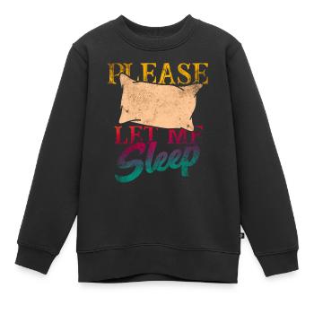 Dormir - Sweat Premium enfant bio - noir - Devant - AI Model Kid Female (0cm)