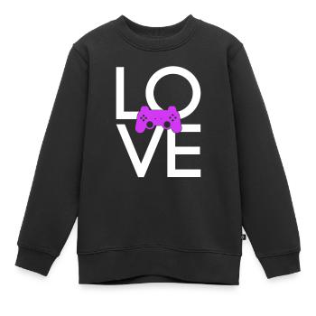 Gaming - Kinder Premium Organic Sweatshirt - Schwarz - Vorne - AI Model Kid Female (0cm)