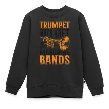 Fanfare de trompettiste - Sweat Premium enfant bio - noir - Devant - AI Model Kid Female (0cm)