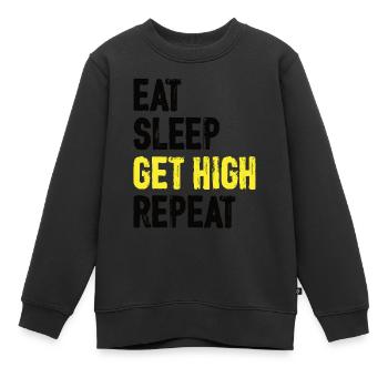 Holz Kettensäge Holzfäller Holzarbeiter Klettern - Kinder Premium Organic Sweatshirt - Schwarz - Vorne - AI Model Kid Female (0cm)
