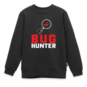 Bug Hunter Funny Entomologe Bug Species - Kinder Premium Organic Sweatshirt - Schwarz - Vorne - AI Model Kid Female (0cm)