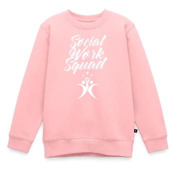 Team Sozialarbeit Soziale Arbeit Sozialarbeiter - Kinder Premium Organic Sweatshirt - Rosa - Vorne - AI Model Kid Female (0cm)