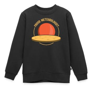 Stolzer Meteorologe Wettervorhersage Meteorologie - Kinder Premium Organic Sweatshirt - Schwarz - Vorne - AI Model Kid Female (0cm)