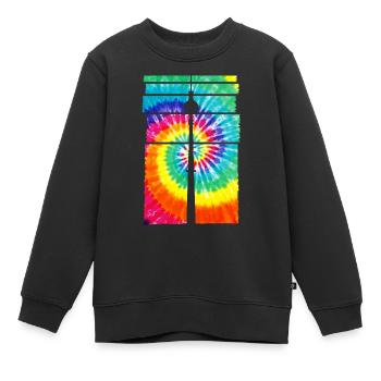 Tour de télévision souvenir de Berlin - Sweat Premium enfant bio - noir - Devant - AI Model Kid Female (0cm)