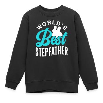 Le meilleur beau-père du monde beau-père Beau-père - Sweat Premium enfant bio - noir - Devant - AI Model Kid Female (0cm)