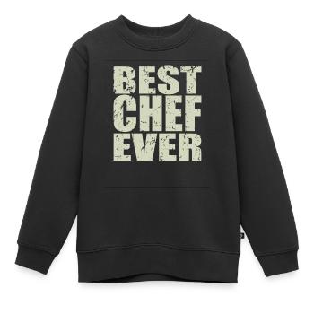 Best Chefkoch ever Chefkoch Geschenk - Kinder Premium Organic Sweatshirt - Schwarz - Vorne - AI Model Kid Female (0cm)