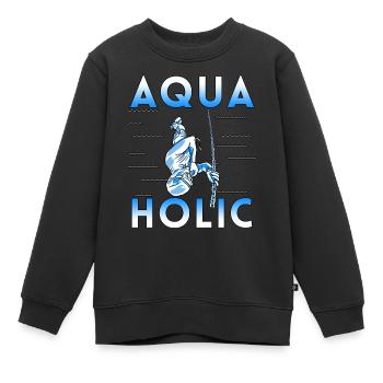Apnea Diver Apnéiste Scuba Diver - Sweat Premium enfant bio - noir - Devant - AI Model Kid Female (0cm)