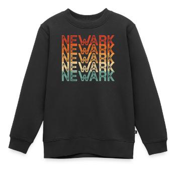 Newark, New Jersey - Sweat Premium enfant bio - noir - Devant - AI Model Kid Female (0cm)