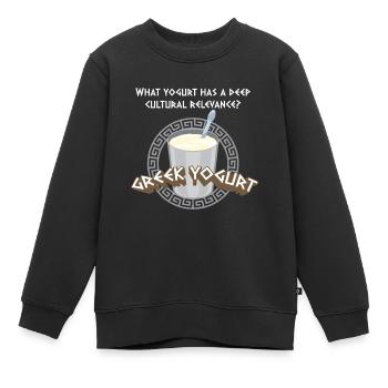 Antike Griechische Mythologie und Griechisches - Kinder Premium Organic Sweatshirt - Schwarz - Vorne - AI Model Kid Female (0cm)