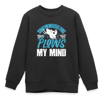 Motoneige Motoneige Motoneige - Sweat Premium enfant bio - noir - Devant - AI Model Kid Female (0cm)