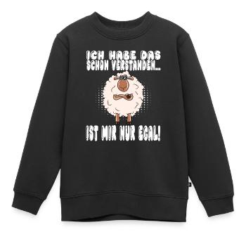 Ich Habe Das Schon Verstanden Ist Mir Nur Egal - Kinder Premium Organic Sweatshirt - Schwarz - Vorne - AI Model Kid Female (0cm)
