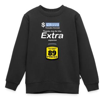 Merci Joe Biden pour les dépenses supplémentaires - Funny Gas Pri - Sweat Premium enfant bio - noir - Devant - AI Model Kid Female (0cm)