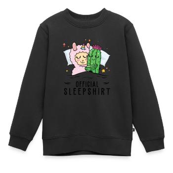 Offizielles Schlafanzug, Einhorn, Umarmungen, - Kinder Premium Organic Sweatshirt - Schwarz - Vorne - AI Model Kid Female (0cm)