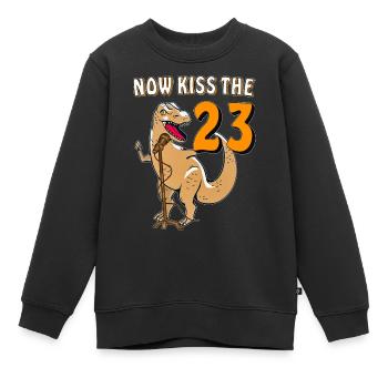 MAINTENANT EMBRASSEZ LES 23 - Sweat Premium enfant bio - noir - Devant - AI Model Kid Female (0cm)