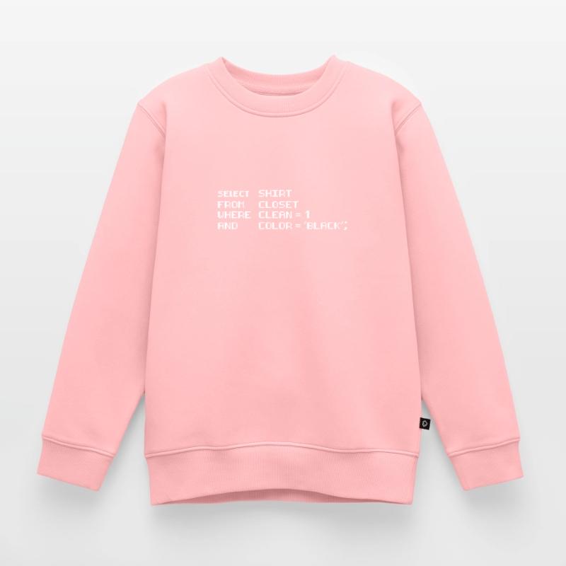 Select Shirt from Closet Programming Coding Dad Kinder Premium Organic Sweatshirt