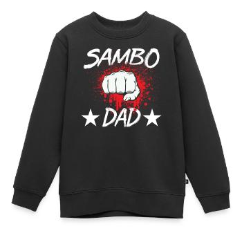 Sambo Père Entraînement Arts Martiaux Arts Martiaux Arts Martiaux - Sweat Premium enfant bio - noir - Devant - AI Model Kid Female (0cm)