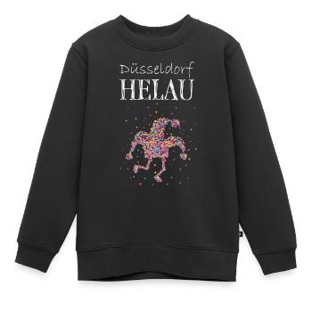 Düsseldorf Helau Karneval Fasching Konfetti Helau - Kinder Premium Organic Sweatshirt - Schwarz - Vorne - AI Model Kid Female (0cm)