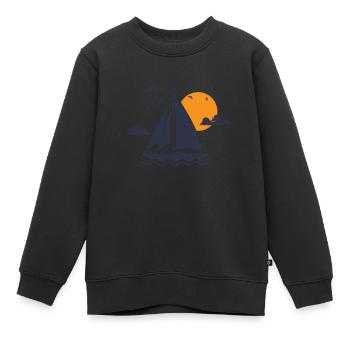 Segeln Hobby Boot Sport Wassersport - Kinder Premium Organic Sweatshirt - Schwarz - Vorne - AI Model Kid Female (0cm)