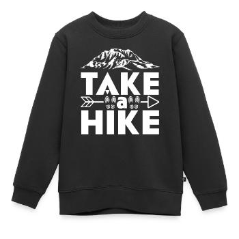 Machen Sie Eine Wanderung Lustige Bergwanderwald - Kinder Premium Organic Sweatshirt - Schwarz - Vorne - AI Model Kid Female (0cm)