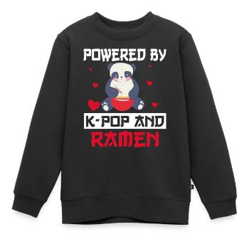 Angetrieben Von K-Pop Und Ramen Korean Music - Kinder Premium Organic Sweatshirt - Schwarz - Vorne - AI Model Kid Female (0cm)