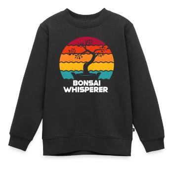 Bonsai - Kinder Premium Organic Sweatshirt - Schwarz - Vorne - AI Model Kid Female (0cm)