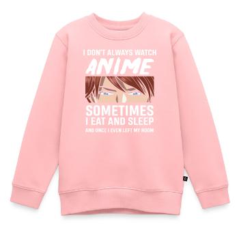Anime - Sweat Premium enfant bio - rose - Devant - AI Model Kid Female (0cm)