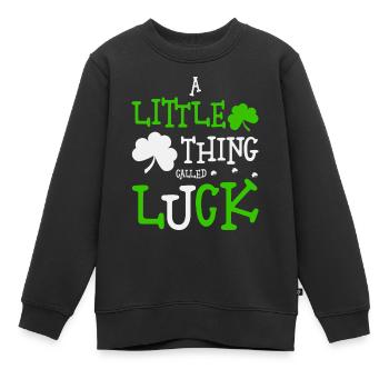 Irisch St. Patricks day - Kinder Premium Organic Sweatshirt - Schwarz - Vorne - AI Model Kid Female (0cm)