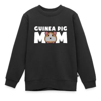 Guinea Pig Mom - Kinder Premium Organic Sweatshirt - Schwarz - Vorne - AI Model Kid Female (0cm)