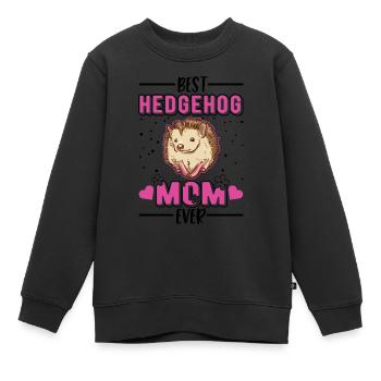 Meilleur hérisson Maman Jamais Hérisson Mama Spiked Gel - Sweat Premium enfant bio - noir - Devant - AI Model Kid Female (0cm)