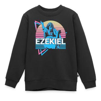 Hesekiel Hebräischer Prophet Jude Jude Retro - Kinder Premium Organic Sweatshirt - Schwarz - Vorne - AI Model Kid Female (0cm)
