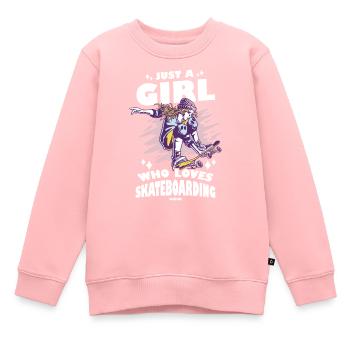 skaten Halfpipe cooles Mädchen - Kinder Premium Organic Sweatshirt - Rosa - Vorne - AI Model Kid Female (0cm)