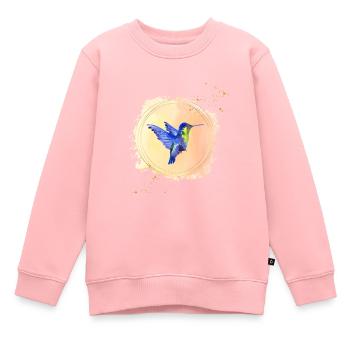 Art du colibri - Sweat Premium enfant bio - rose - Devant - AI Model Kid Female (0cm)