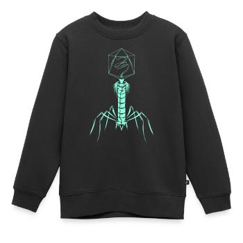 Microbiology Virus - Kinder Premium Organic Sweatshirt - Schwarz - Vorne - AI Model Kid Female (0cm)