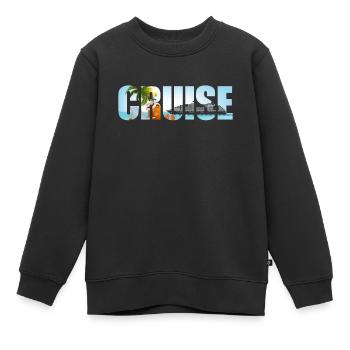 Croisière vacances croisière - Sweat Premium enfant bio - noir - Devant - AI Model Kid Female (0cm)