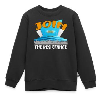 Rejoignez la résistance ! - Sweat Premium enfant bio - noir - Devant - AI Model Kid Female (0cm)