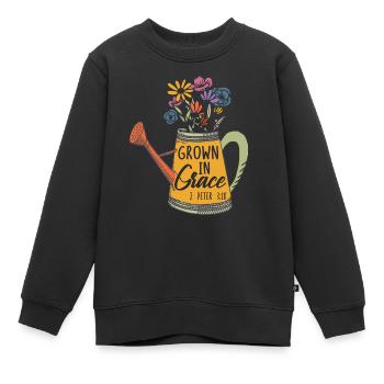 Kirche Religion Katholik katholisch Jesus Christus - Kinder Premium Organic Sweatshirt - Schwarz - Vorne - AI Model Kid Female (0cm)