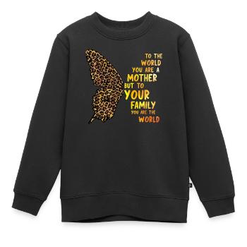 Stolze Mama Mutter Mami Lebensaufgabe Kinder Kind - Kinder Premium Organic Sweatshirt - Schwarz - Vorne - AI Model Kid Female (0cm)
