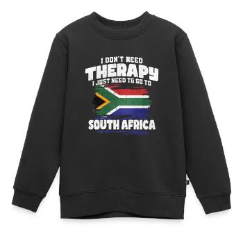 Afrique du Sud - Sweat Premium enfant bio - noir - Devant - AI Model Kid Female (0cm)