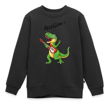 Totenkopf Tot Skelett - Kinder Premium Organic Sweatshirt - Schwarz - Vorne - AI Model Kid Female (0cm)